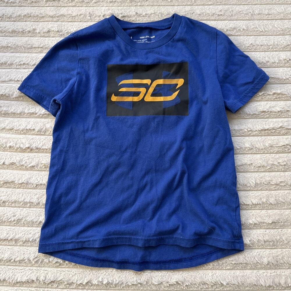 Under Armour Steph Curry HeatGear T-Shirt Youth XSmall NBA Golden State Warriors